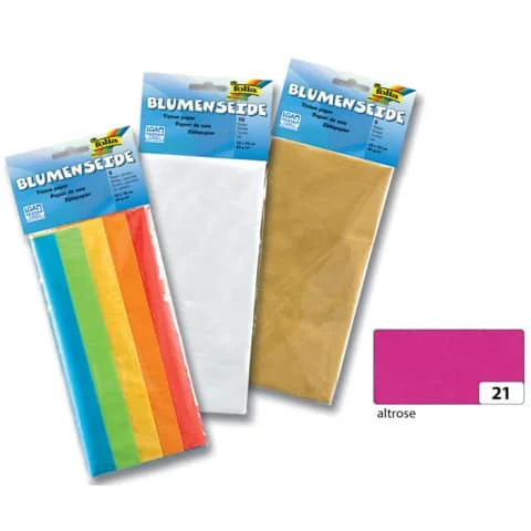 folia Seidenpapier, (B)500 x (H)700 mm, 20 g/qm, altrosa (EAN: 4001868900217)