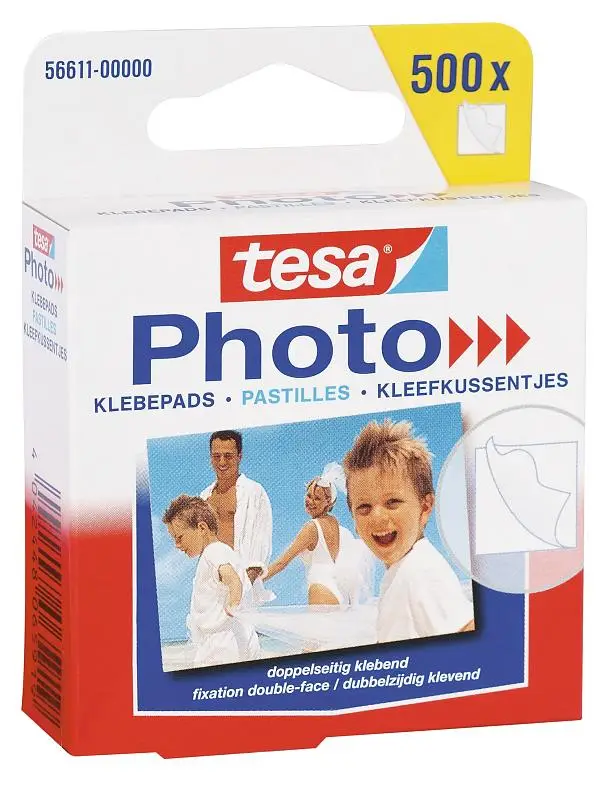 tesa Photo Foto-Klebepads, weiß, beidseitig klebend (EAN: 4042448065919)