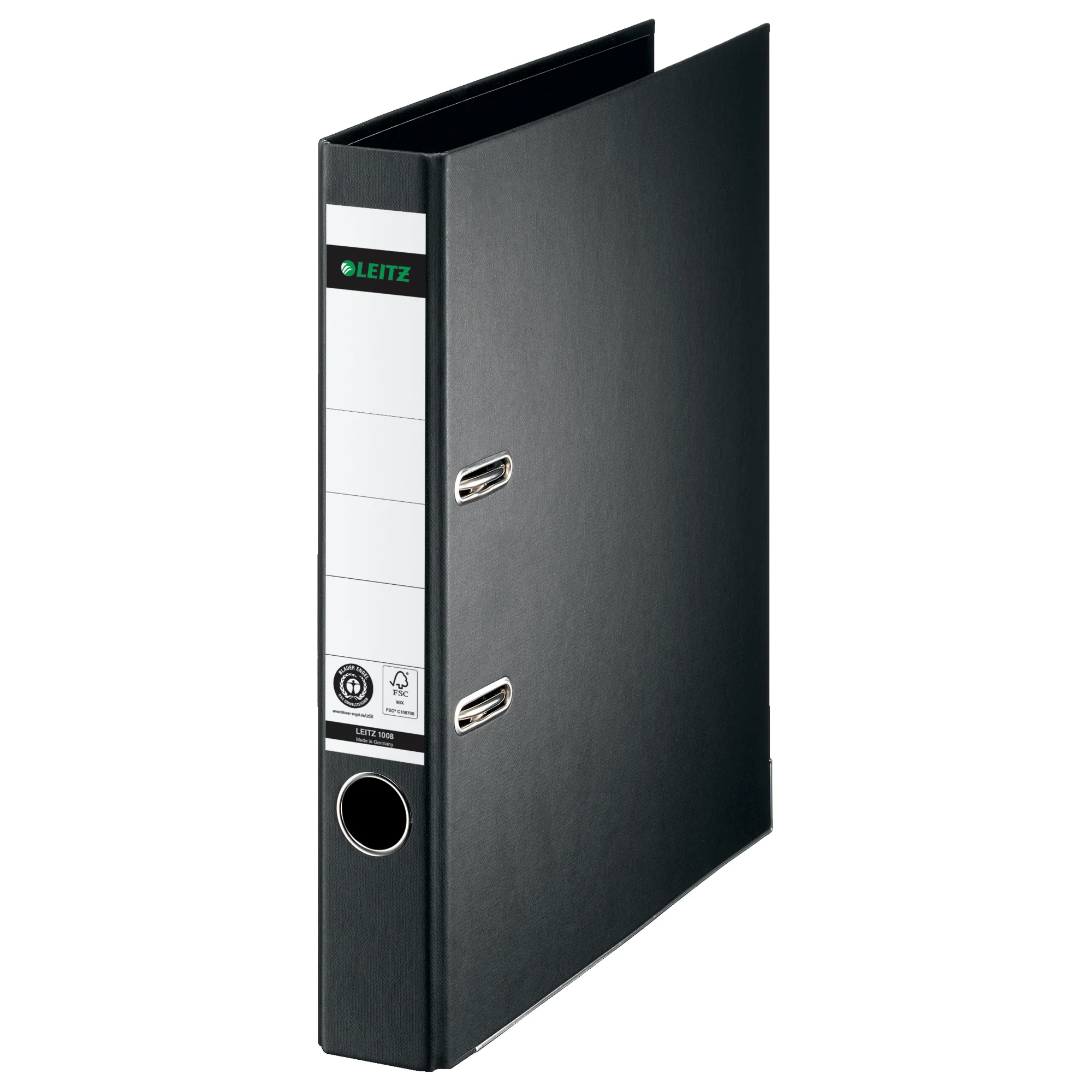 LEITZ Vollpapier-Ordner, 180 Grad, DIN A4, 50 mm, schwarz (EAN: 4002432102945)