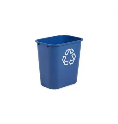 Rubbermaid Papierkorb, 26,6 Liter, rechteckig, PE, blau (EAN: 0086876194173)