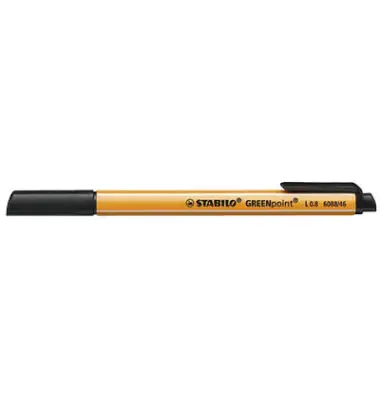STABILO Faserschreiber GREENpoint, 0,8 mm, schwarz (EAN: 4006381399098)
