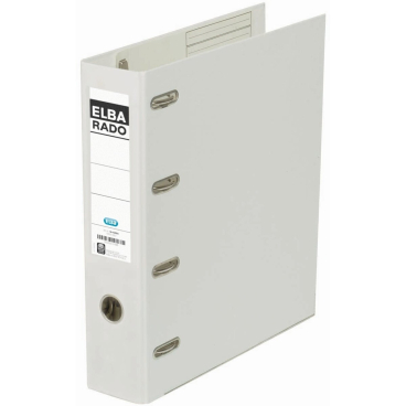 ELBA Doppelordner rado plast, Rückenbreite: 75 mm, weiß (EAN: 4002030101708)