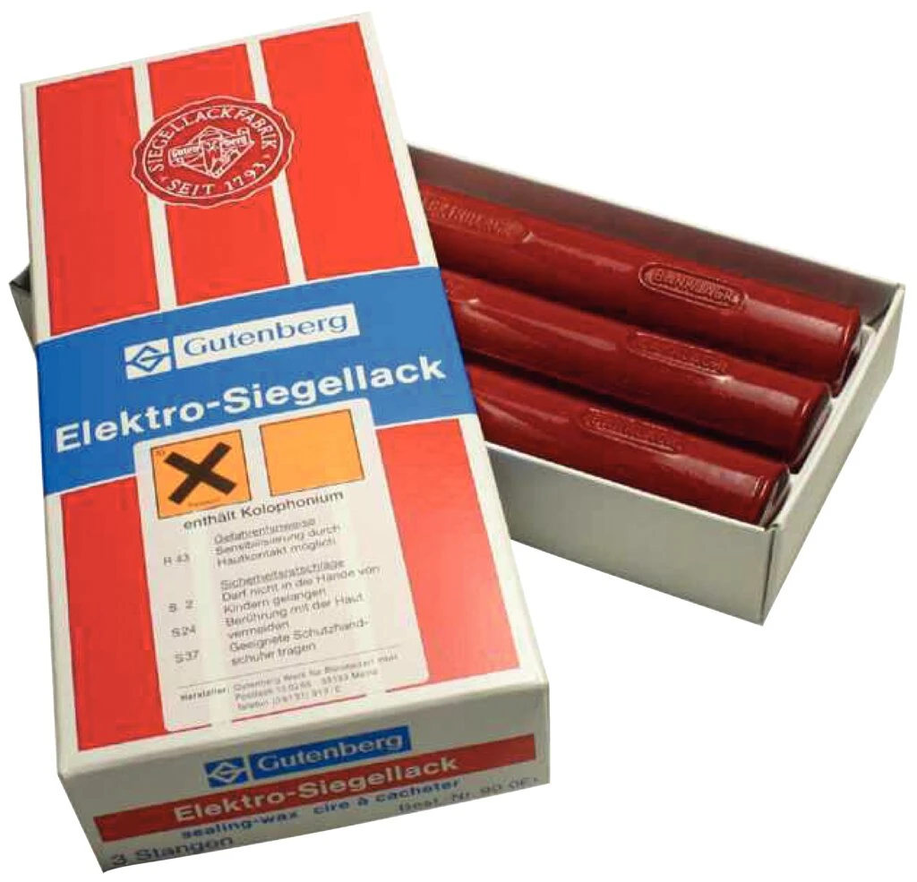 Gutenberg Siegellack Elektrolack, zinnoberrot (EAN: 4006677402013)