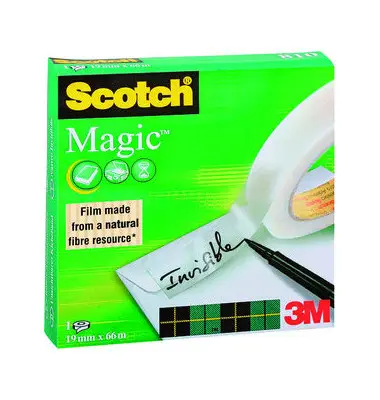 3M Scotch Klebefilm Magic 810, unsichtbar, 19 mm x 66 m (EAN: 3134375005913)