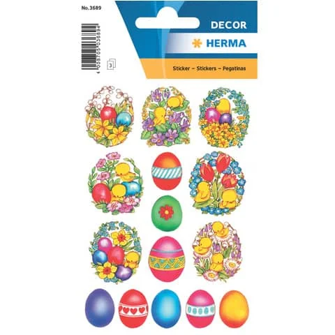HERMA Oster-Sticker CLASSIC "Blumen & Küken" (EAN: 4008705036894)