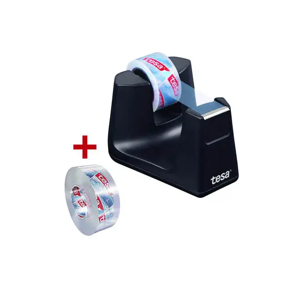 tesa Tischabroller Smart ecoLogo, bestückt, schwarz (EAN: 4042448259745)
