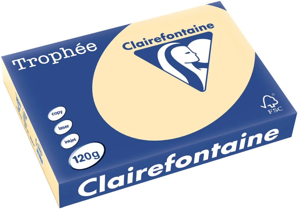 Clairefontaine Multifunktionspapier Trophée, A4, chamois (EAN: 3329680120301)