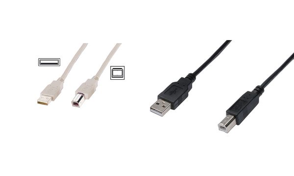DIGITUS USB 2.0 Kabel, USB-A Stecker - USB-B Stecker, 3,0 m (EAN: 4016032282747)