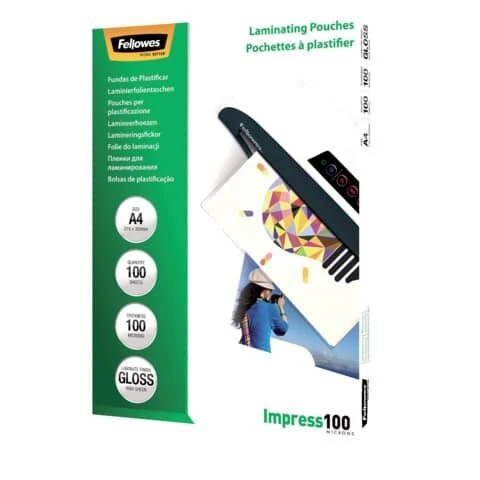 Fellowes Laminierfolientasche, DIN A4, glänzend, 200 mic (EAN: 0077511535116)