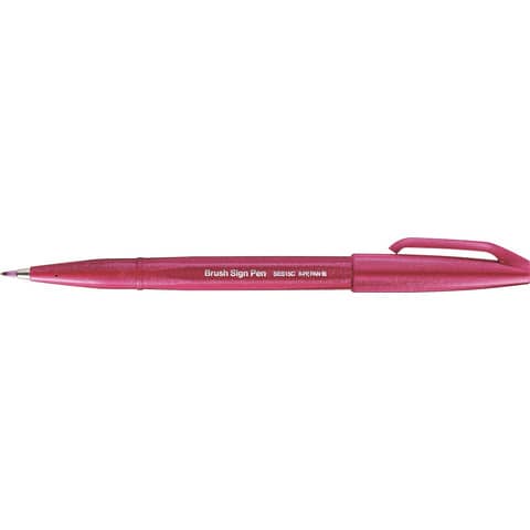 PentelArts Faserschreiber Brush Sign Pen SES15, burgunderrot (EAN: 4902506364999)