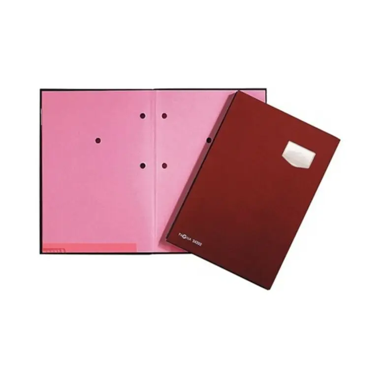 PAGNA Unterschriftenmappe "DE LUXE", DIN A4, 10 Fächer, rot (EAN: 4013951001275)