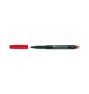 FABER-CASTELL Permanent-Marker MULTIMARK F, rot (EAN: 4005401513216)