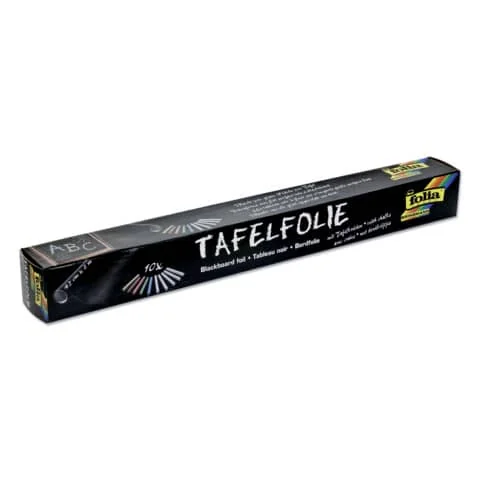 folia Tafelfolie/Kreidefolie, aus PVC, 450 mm x 2 m, schwarz (EAN: 4001868035865)