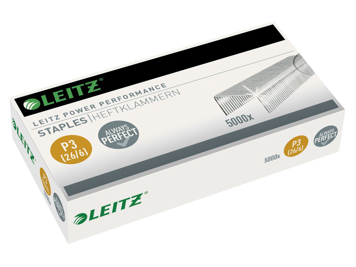 LEITZ Heftklammern 26/6, verzinkt, Großpackung (EAN: 4002432325139)