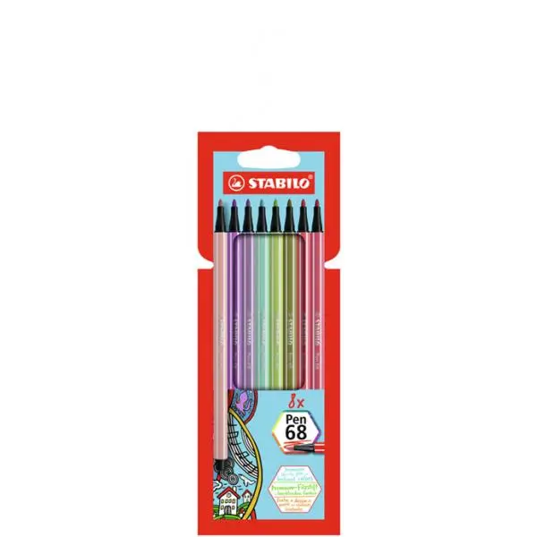 STABILO Fasermaler Pen 68, 8er Kartonetui (EAN: 4006381574433)
