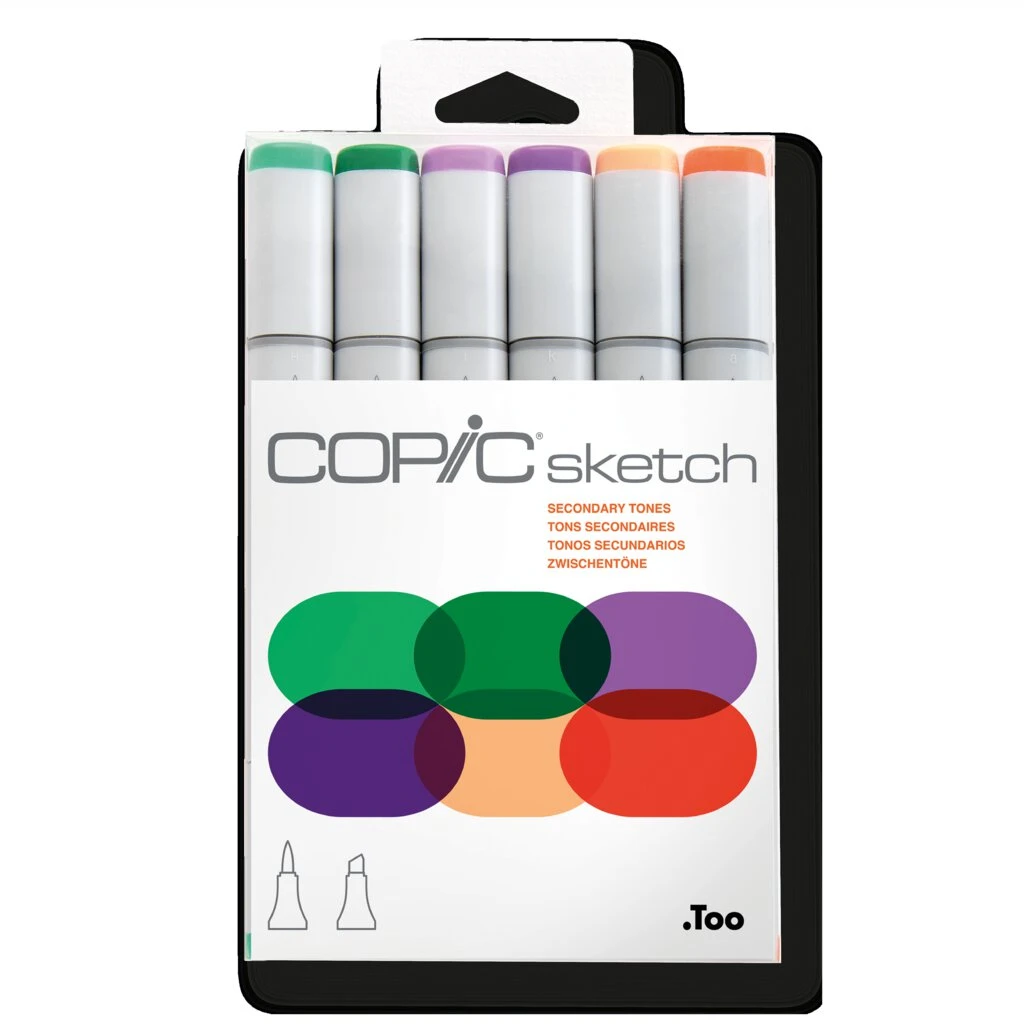 COPIC Marker sketch, 6er Set "Secondary Tones" (EAN: 4511338052655)