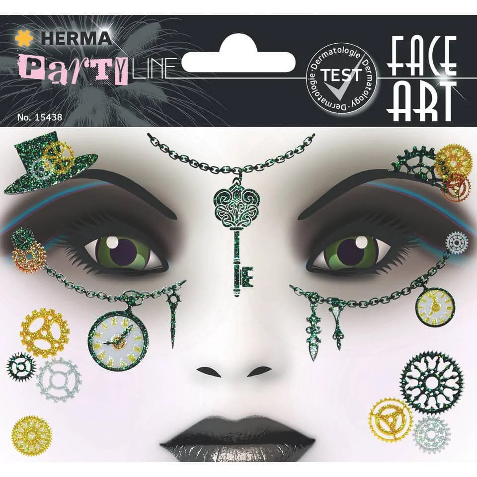 HERMA Face Art Sticker Gesichter "Steam Punk Amelia" (EAN: 4008705154383)