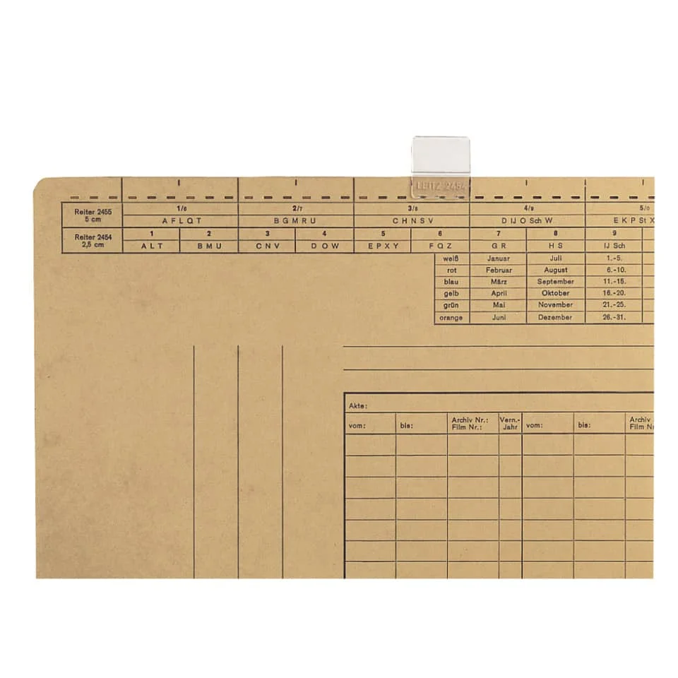 LEITZ Vollsichtreiter, (B)25 mm, 3-zeilig beschriftbar, weiß (EAN: 4002432305292)