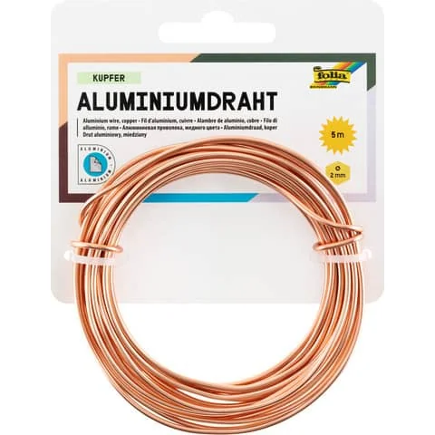 folia Aluminium-Basteldraht, 2 mm x 5 m, kupfer (EAN: 4001868032888)