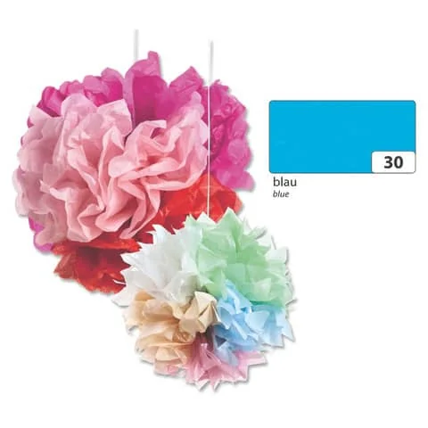 folia Seidenpapier, (B)500 x (H)700 mm, 20 g/qm, blau (EAN: 4001868910308)