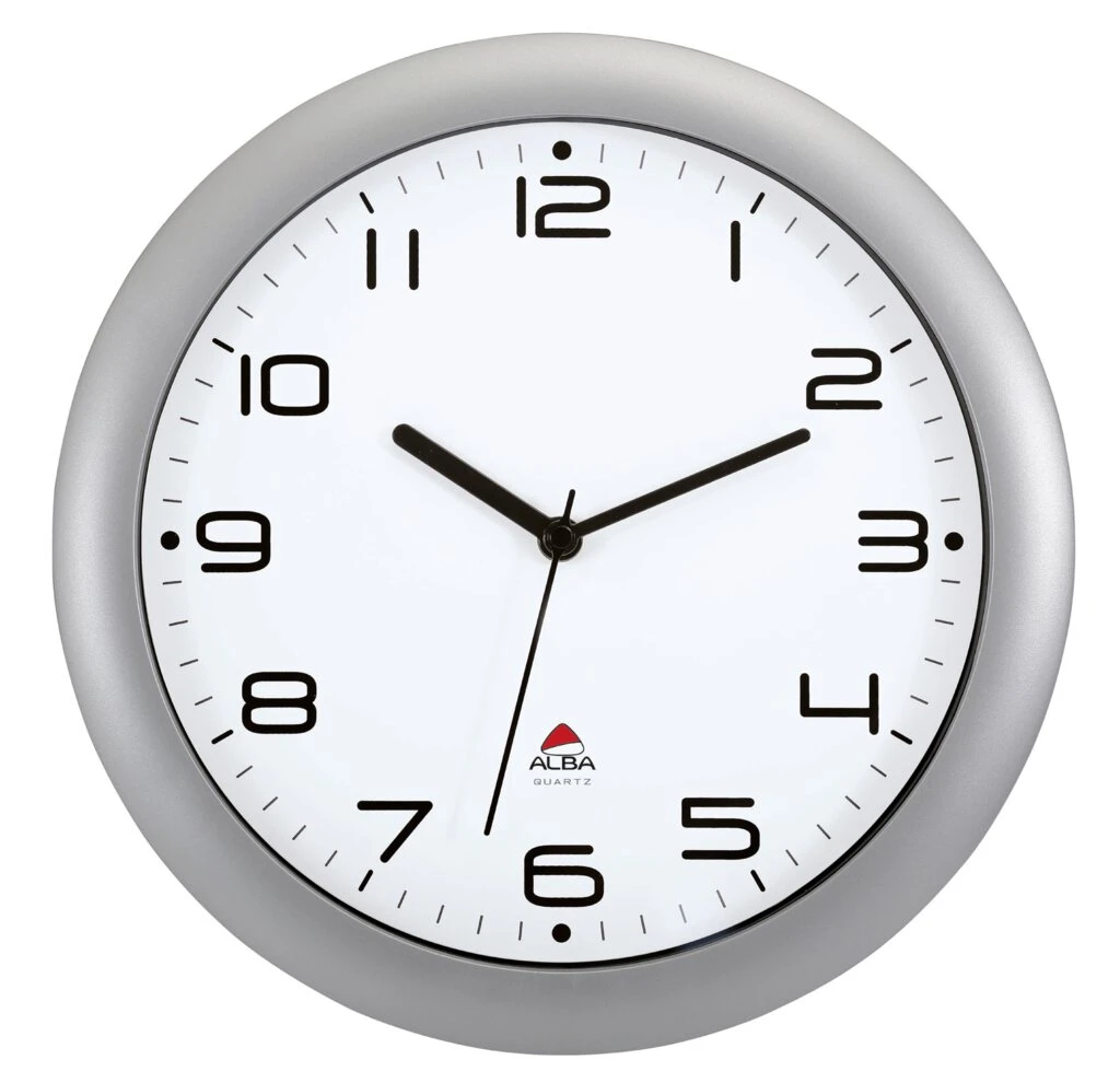 ALBA Wanduhr "HORNEW", Quarzwerk, grau (EAN: 3129710013937)