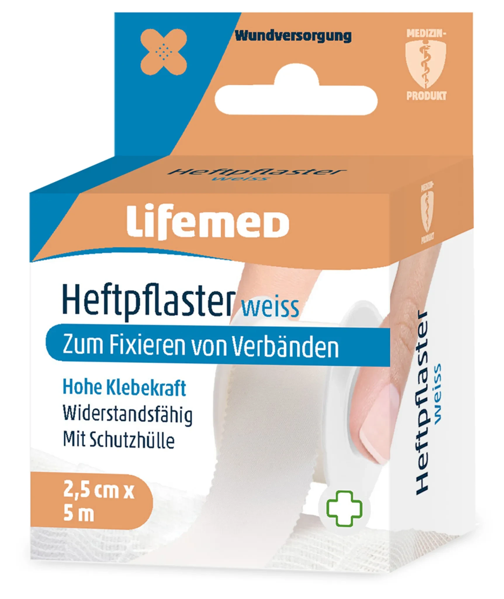 Lifemed Heftpflaster "Classic", weiß, 25 mm x 5,0 m (EAN: 4251594210115)