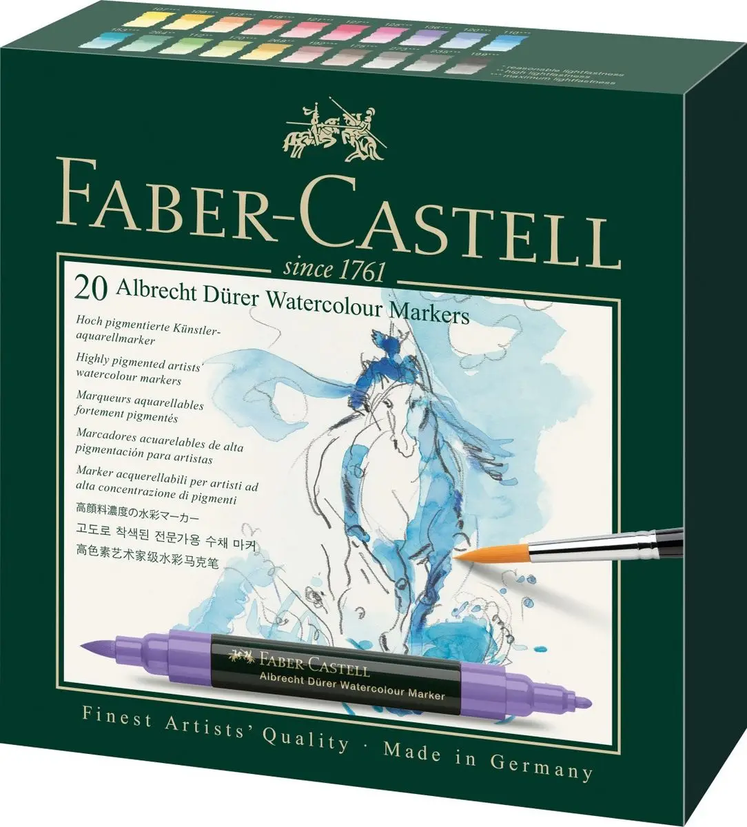 FABER-CASTELL Aquarellmarker ALBRECHT DÜRER, 20er Etui (EAN: 4005401603207)