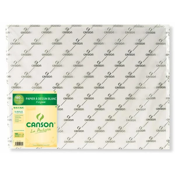 CANSON Zeichenpapier "C" à Grain, 180 g/qm, 297 x 420 mm (EAN: 3148950042354)