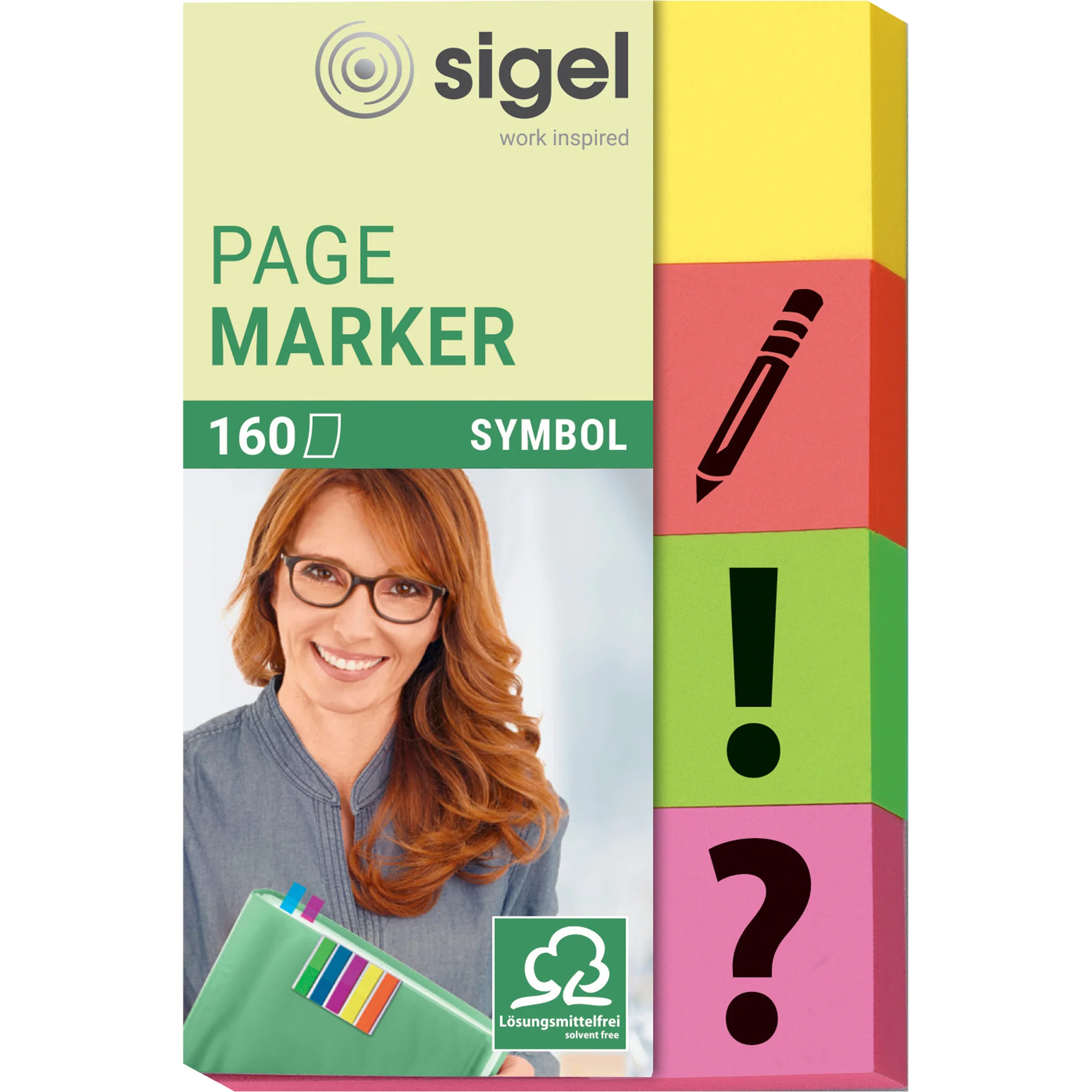sigel Haftmarker Symbol, 50 x 20 mm, 160 Blatt (EAN: 4004360934445)