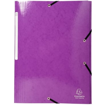 EXACOMPTA Eckspannermappe Iderama, A4, Karton, violett (EAN: 3130630558262)