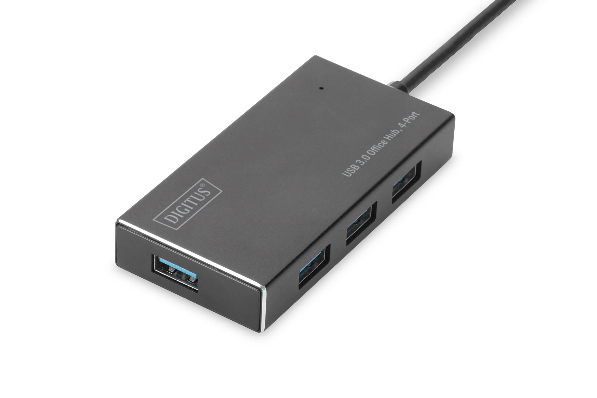 DIGITUS USB 3.0 Hub Super Speed, 4-Port, mit Netzteil, schwarz (EAN: 4016032444244)