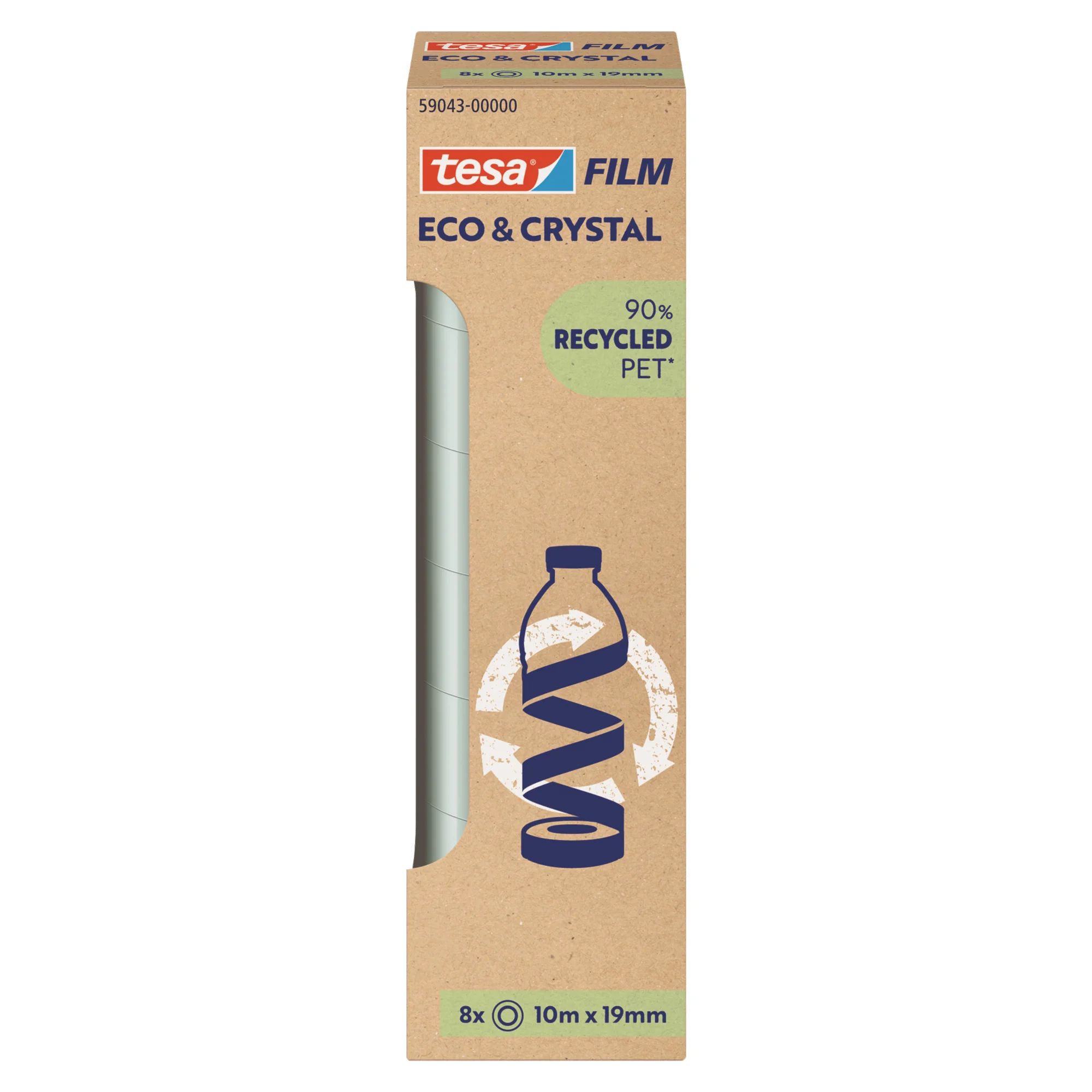 tesa Film ECO & CRYSTAL, transparent, 19 mm x 10 m (EAN: 4063565252440)