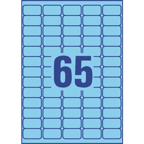 AVERY Zweckform Stick&Lift Etiketten, 38,1 x 21,2 mm, blau (EAN: 4004182647912)