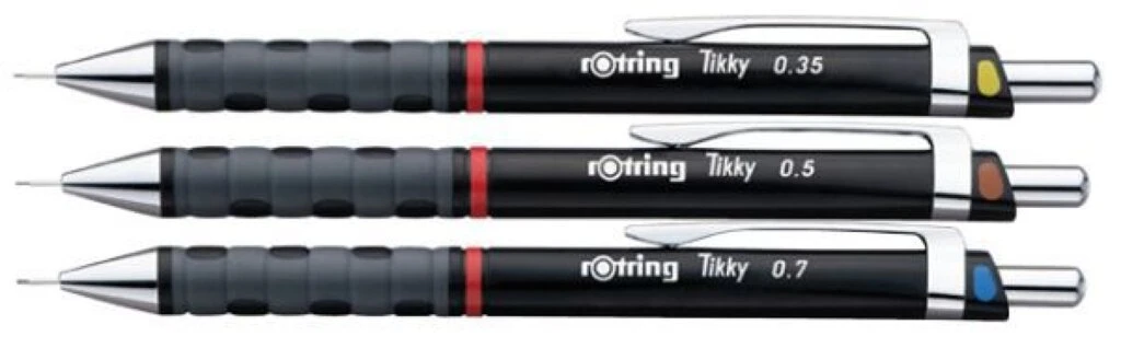 rotring Feinminenstift Tikky 3er Set, schwarz (EAN: 3501170801314)