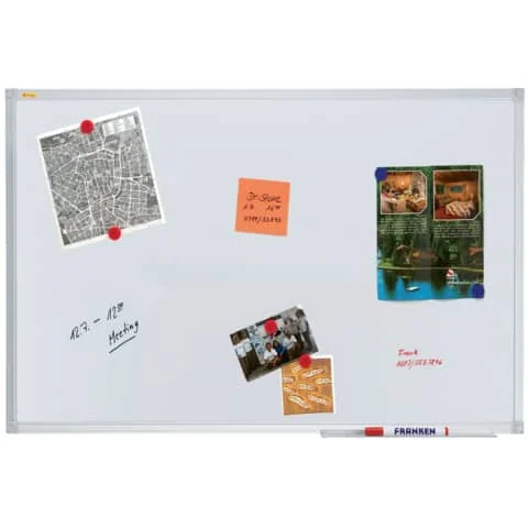 FRANKEN Weißwandtafel X-tra!Line, lackiert, 900 x 600 mm, hellgrau (EAN: 4016946705639)