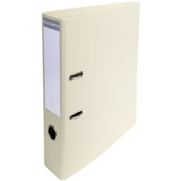 EXACOMPTA PVC-Ordner Premium, DIN A4, 70 mm, perlweiß (EAN: 3130630537502)