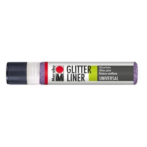 Marabu Effektfarbe Glitter Liner, 25 ml, glitter-lavendel (EAN: 4007751198129)