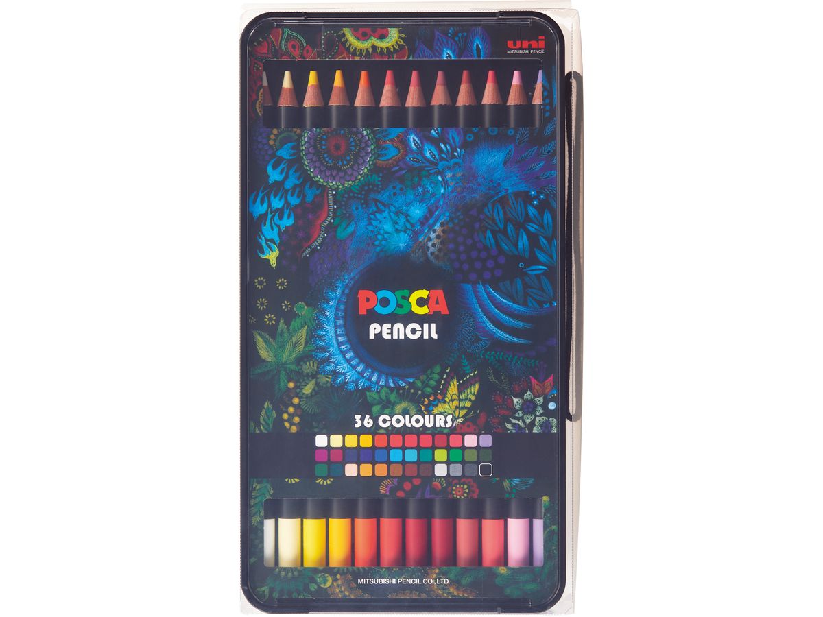 POSCA Buntstifte PENCIL KPE200, 36er Etui (EAN: 4902778239407)