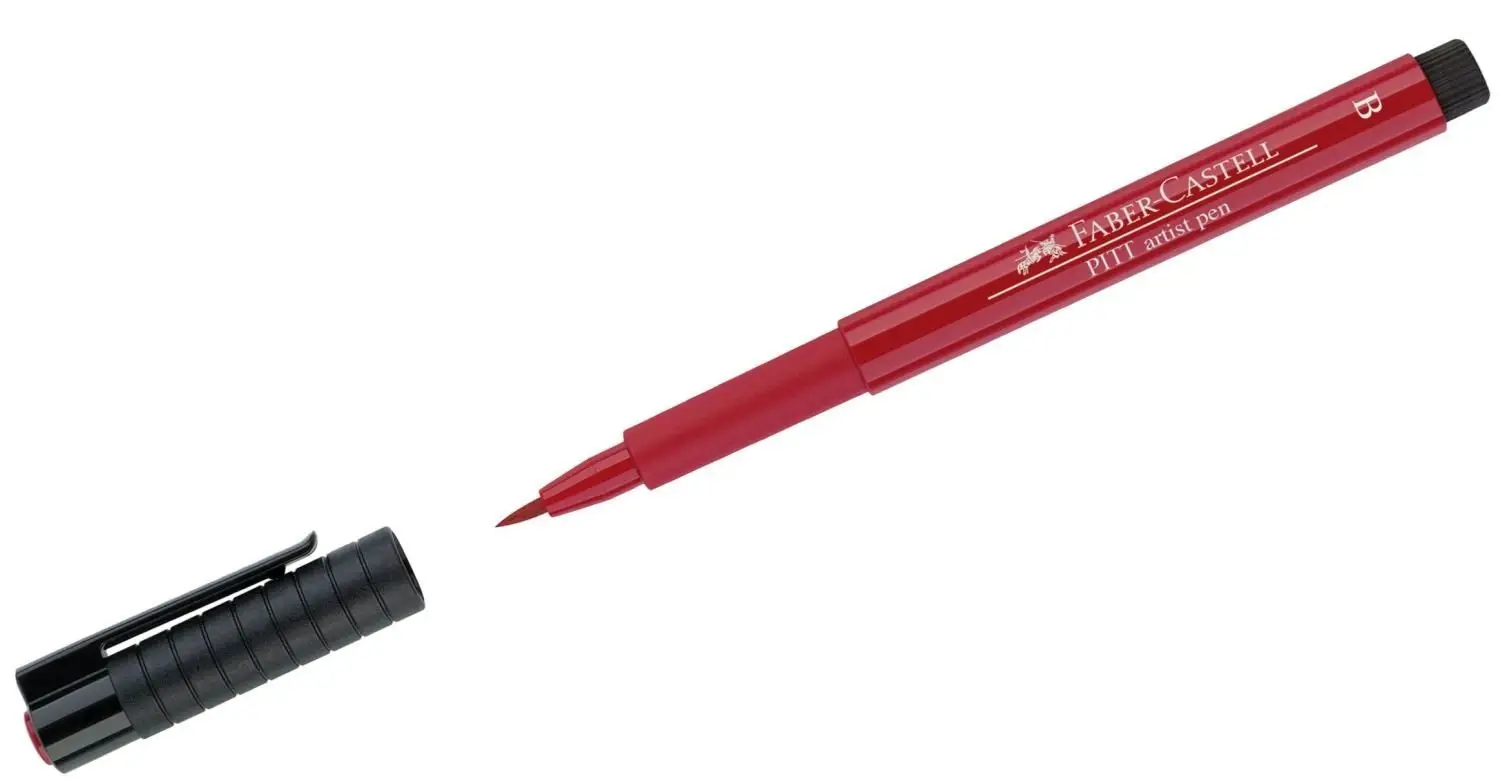 FABER-CASTELL Tuschestift PITT artist pen, scharlachrot tief, 219 (EAN: 4005401674191)