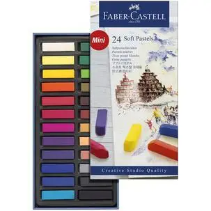 FABER-CASTELL Softpastellkreiden CREATIVE STUDIO, 24er Etui, farbig sortiert (EAN: 4005401282242)
