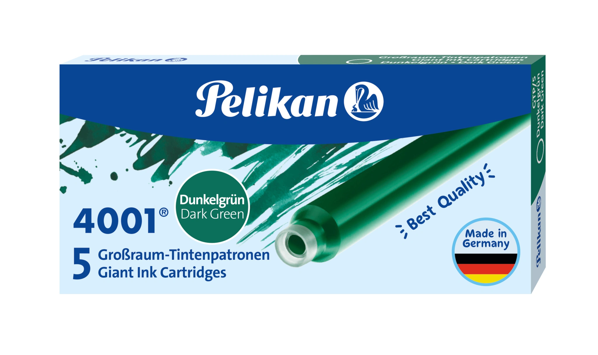 Pelikan Großraum-Tintenpatronen 4001 GTP/5, dunkelgrün (EAN: 4012700300072)