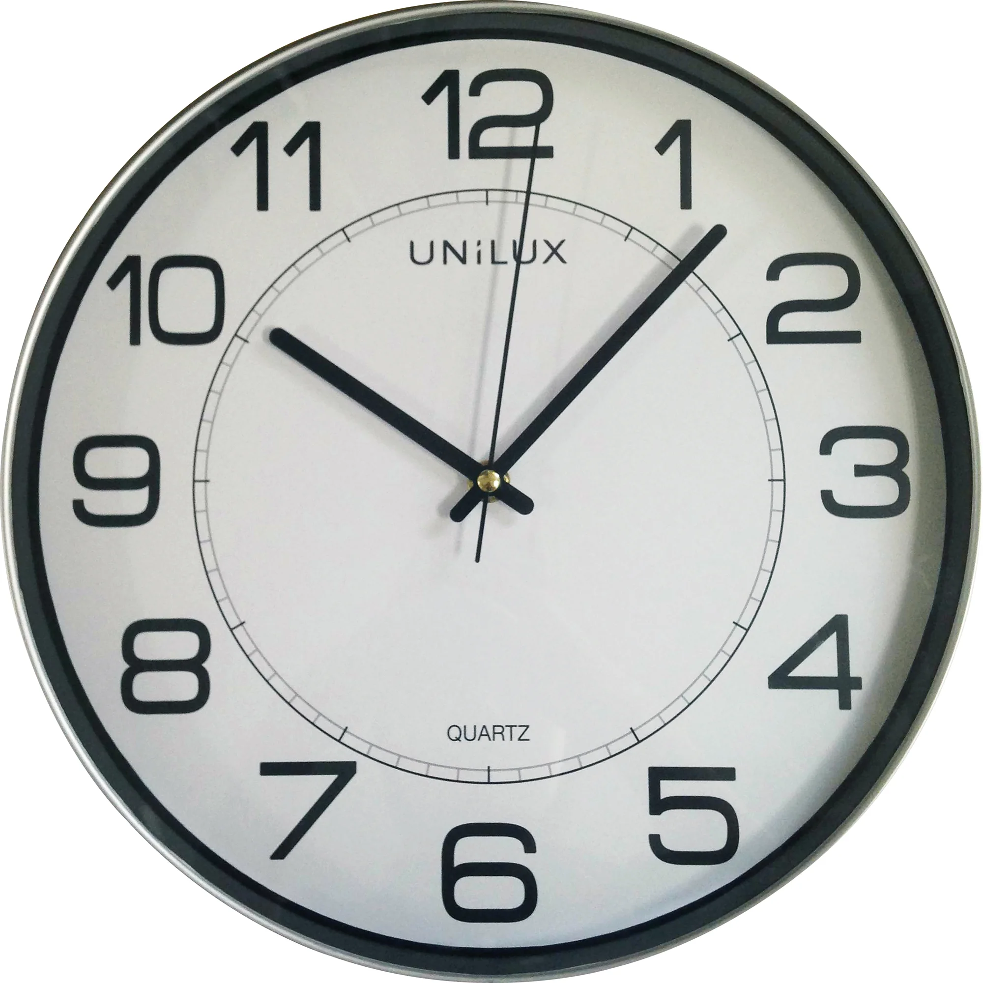 UNiLUX Wanduhr/Quarzuhr "MAGNET", magnetisch, metallgrau (EAN: 3595560023714)
