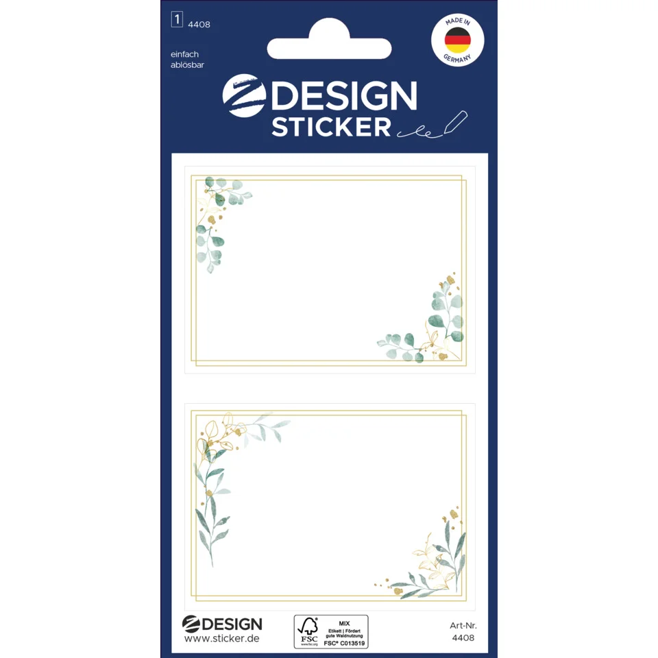 ZDesign HOME Haushalts-Etikettenn, mit Zierrahmen (EAN: 4004182044087)