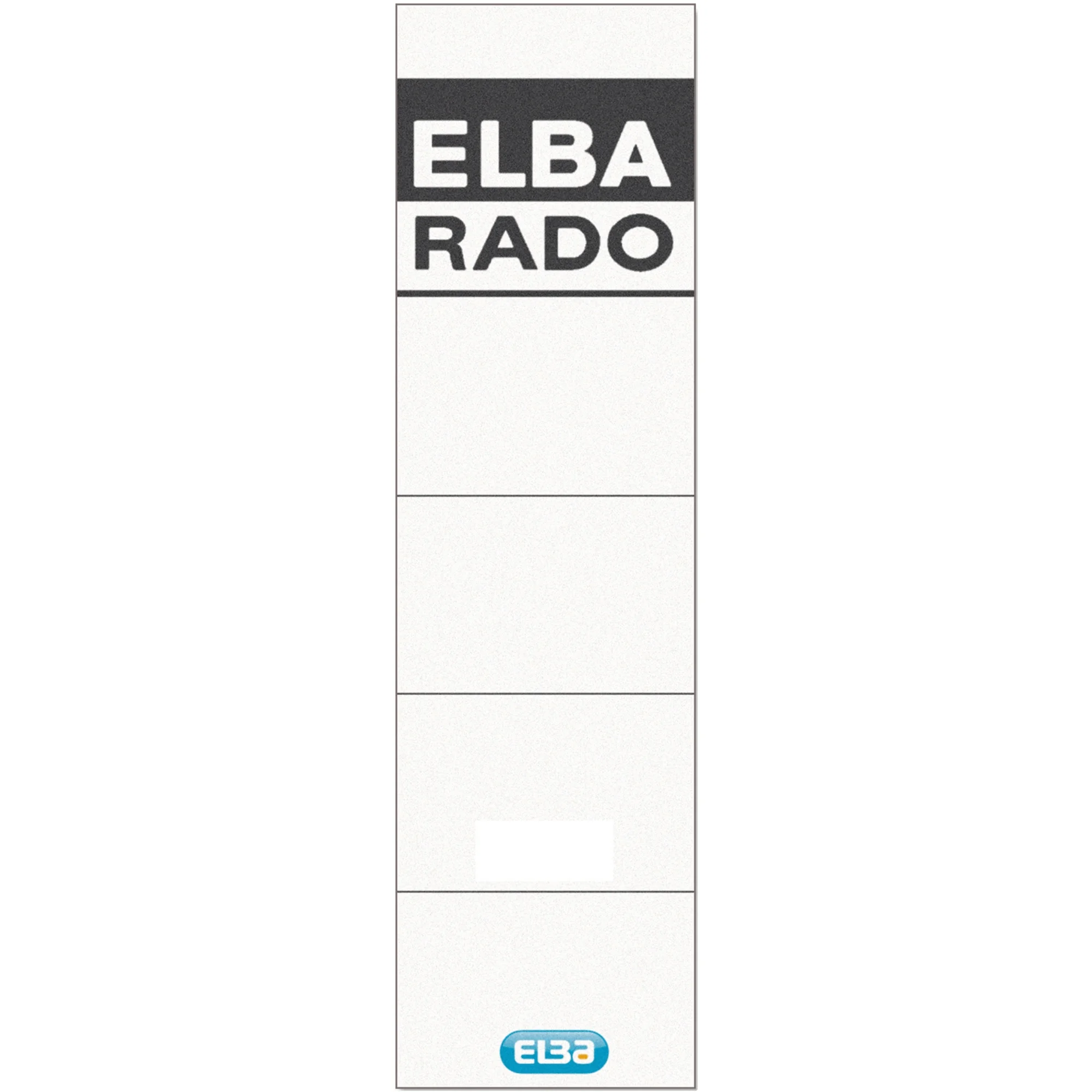 ELBA Ordnerrücken-Einsteckschild, extra kurz/breit, weiß (EAN: 4002030042971)