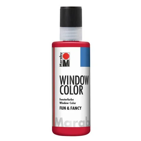 Marabu Window Color "fun & fancy", 80 ml, rubinrot (EAN: 4007751068200)