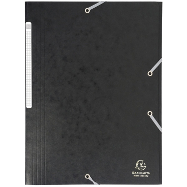 EXACOMPTA Eckspannermappe, DIN A4, Karton, schwarz (EAN: 3141871601716)