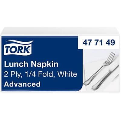 TORK Lunch-Servietten, 328 x 325 mm, 2-lagig, weiß (EAN: 5010195400139)