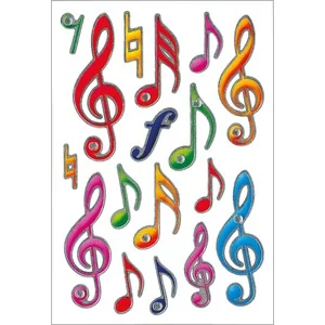 HERMA Sticker MAGIC "Notenschlüssel", Jewel (EAN: 4008705061810)