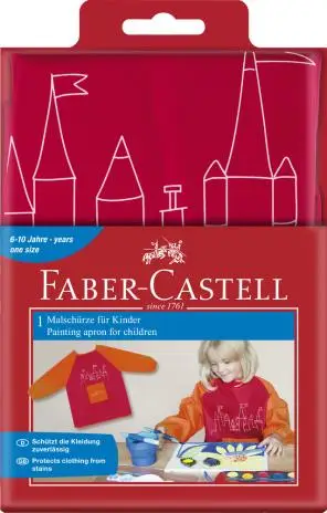 FABER-CASTELL Malschürze, rot (EAN: 4005402012046)
