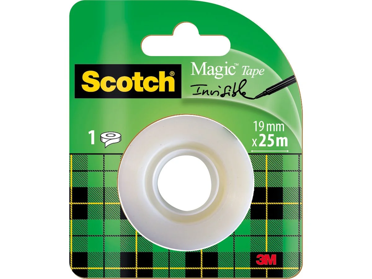 Scotch Klebefilm Magic, unsichtbar, 19 mm x 25 m (EAN: 0051131592117)